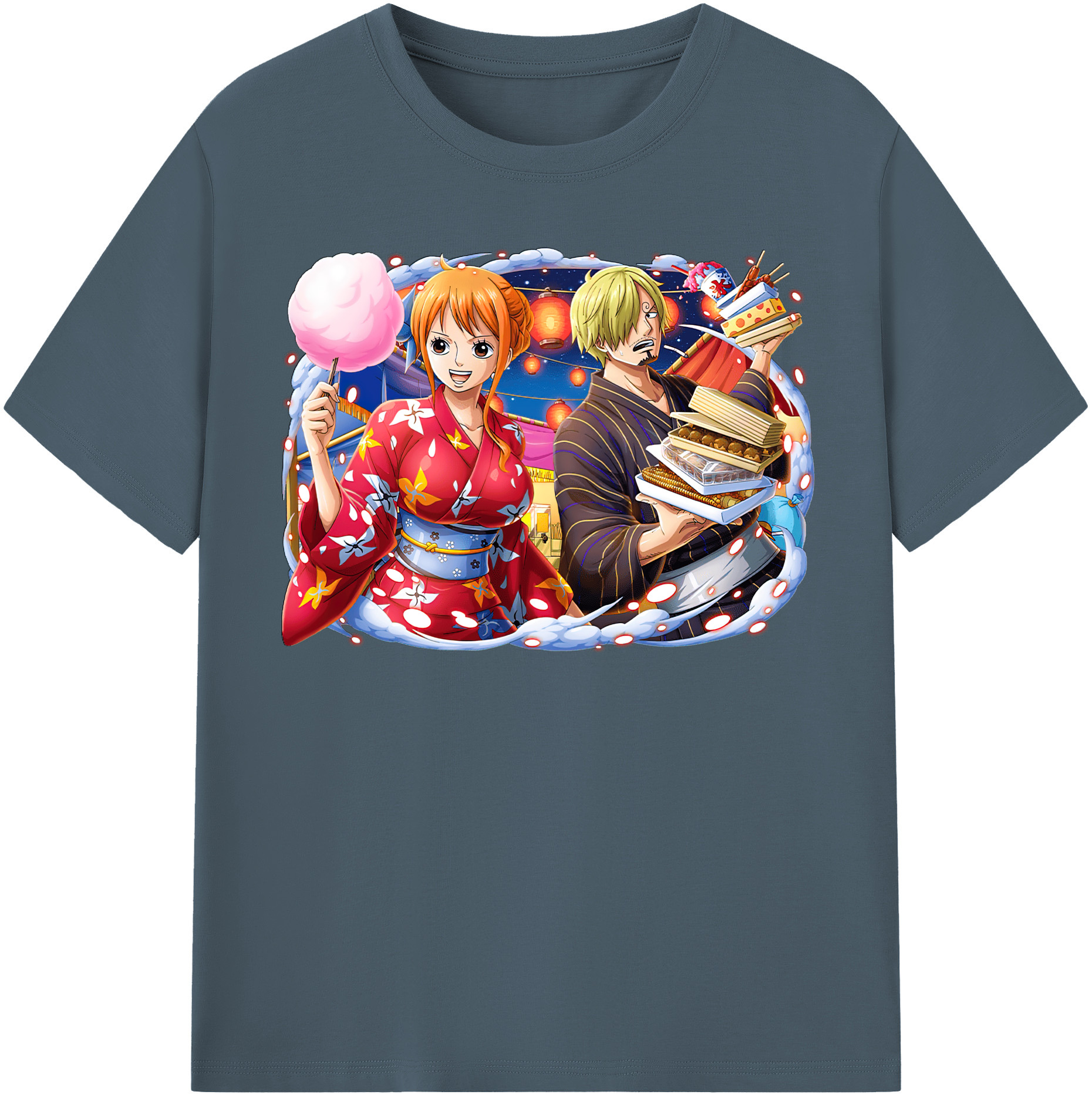 ワンピース サンジ ONE PIECE Sanji 綿100％半袖Tシャツ（フロントプリント）